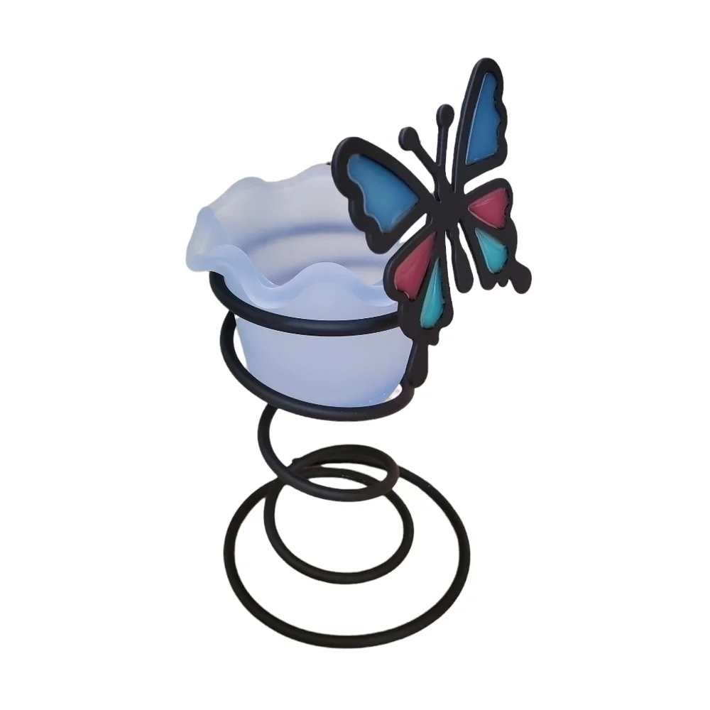 NIB Spiral Butterfly votive Candle Holder P7492 - Picture 2 of 6